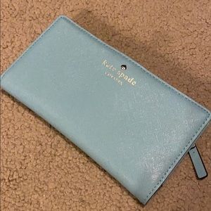 Kate spade wallet baby blue never used